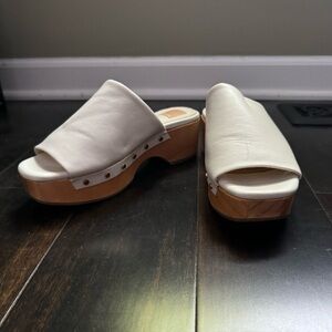 Dolce Vita® Dorado Clogs with your silhouettes - Bone leather size 6.5